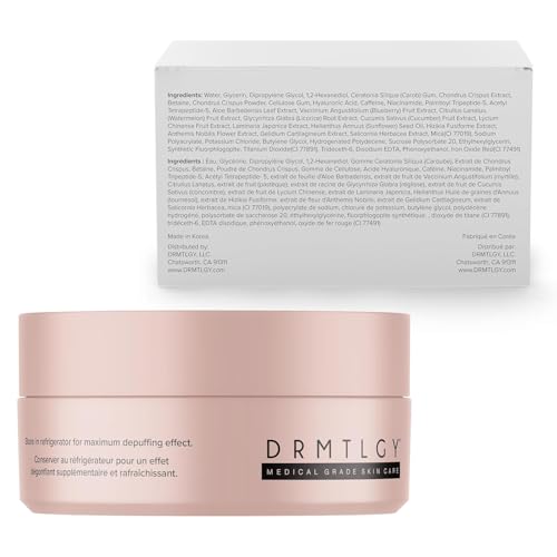 DRMTLGY Brightening Eye Masks – Biodegradable Hydrogel Under Eye Patches with Caffeine, Peptides, Hyaluronic Acid & Niacinamide DRMTLGY buy supplements canada