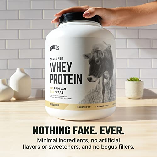 Levels Grass Fed 100% Whey Protein, No Hormones, Cappuccino, 5LB Levels Nutrition buy supplements canada