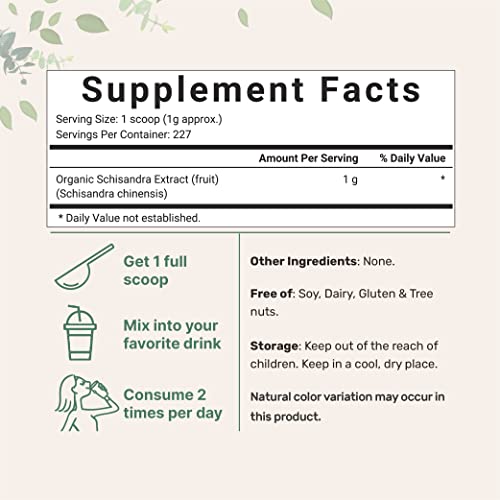 Organic Schisandra Extract Powder, 8 Ounce, Traditional Adaptogen and Filler Micro Ingredients buy supplements canada