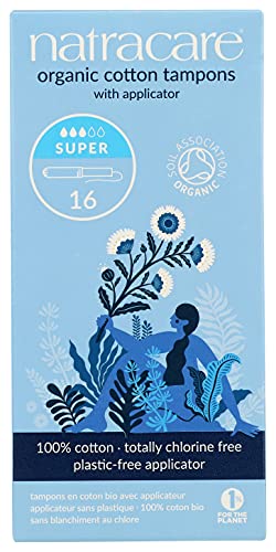 Natracare Organic Cotton Super Tampons with Cardboard Applicator, Plastic Free, Chlorine Free NATRACARE buy supplements canada