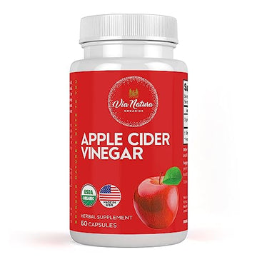 Via Natura Organics Apple Cider Vinegar Capsules 1000mg | Organic Herbal Supplement Via Natura Organics buy supplements canada