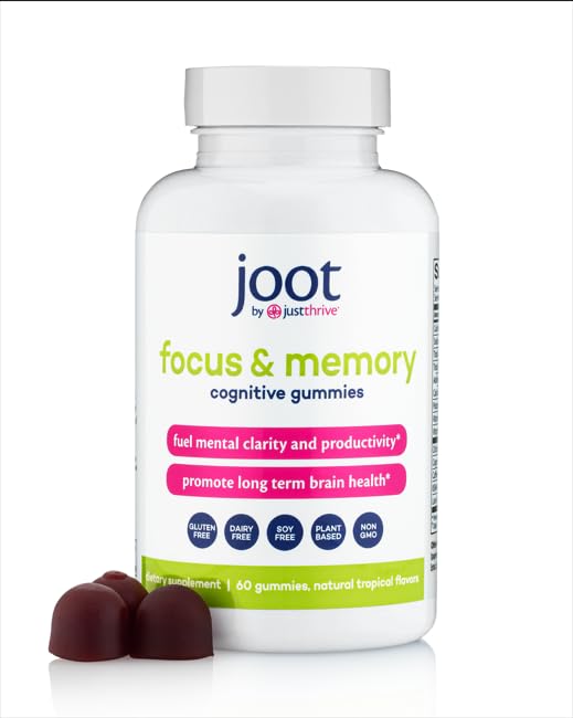 Just Thrive Focus & Memory Gummies – Nootropic Brain Supplement for Clarity, Concentration, Memory Support, & Energy – Citicoline, Lion’s Mane, Vitamin B12 & D3 Just Thrive buy supplements canada