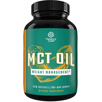 C8 MCT Coconut Oil Softgels - MCT Oil Keto Pills with Caprylic Acid Coconut Oil Natures Craft buy supplements canada