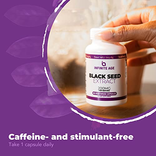 INFINITE AGE Dry Organic Black Seed Oil Extract Capsules - Nigella Sativa Seed Extract INFINITE AGE buy supplements canada