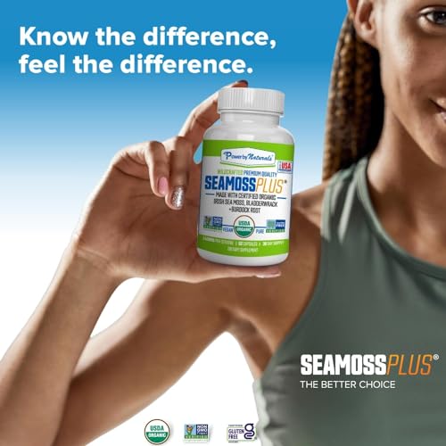 Power By Naturals Sea Moss Plus - USDA Certified Organic Wildcrafted Irish Seamoss Power By Naturals buy supplements canada