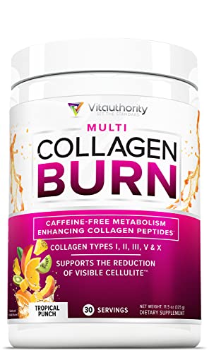 Hydrolyzed Collagen Peptides Powder for Women - Slimming Multi Collagen Burn Ultimate Vitauthority buy supplements canada