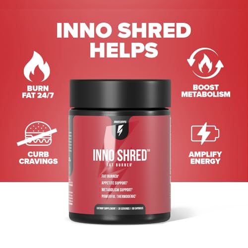 Inno Shred - Day Time Fat Burner | 100mg Capsimax, Grains of Paradise, Organic Caffeine InnoSupps buy supplements canada