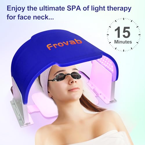 Frovab 7 in 1 Colors LED Light Therapy Mask, Red & Blue Face Mask Light Therapy, Portable & Flexiable Frovab buy supplements canada