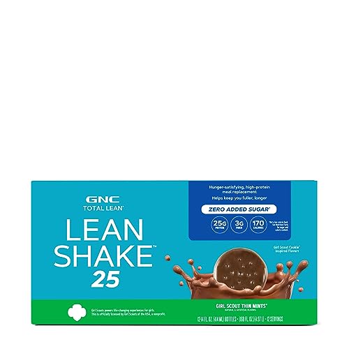 GNC Total Lean | Lean Shake 25, To Go Bottles | Low-Carb Protein Shake to Improve Weight GNC buy supplements canada