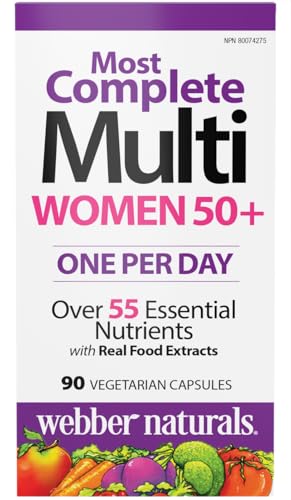 Webber Naturals Women's 50+ Most Complete Multi, 90 Vegetarian Capsules Webber Naturals buy supplements canada