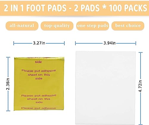 Foot Pads maguja 100Pcs Deep Cleansing Foot Pads for Stress Relief | Better Sleep | Foot Care maguja buy supplements canada
