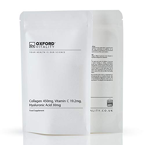 Collagen 450mg, Vitamin C 19.2mg, Hyaluronic Acid 30mg Capsules | Bones & Skin Ov OXFORD VITALITY buy supplements canada