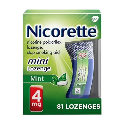Nicorette 4 mg Mini Nicotine Lozenges to Quit Smoking - Mint Flavored Stop Nicorette buy supplements canada