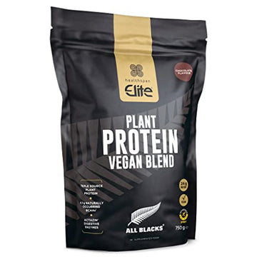 Healthspan Elite All Blacks Plant Protein Vegan Blend (750g) | 23g Protein Per Serving Healthspan Elite buy supplements canada