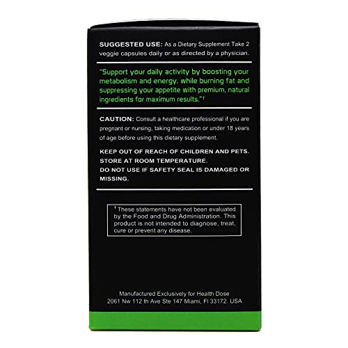 Health Dose Fat Burner AM. Weight Control & Metabolism Boost. For Active Lifestyles. Health Dose buy supplements canada