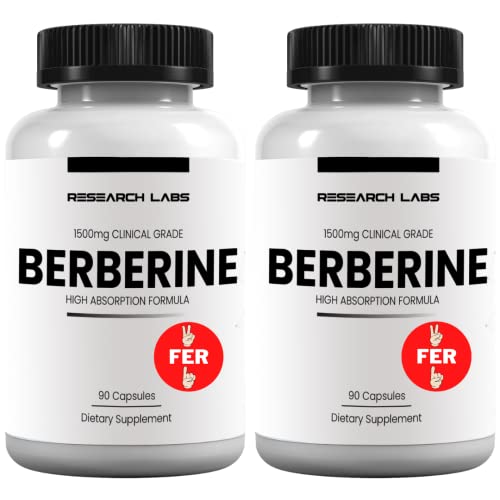 Research Labs 2 Fer 1 Ad - 1500mg Clinical Grade Berberine High Absorption Formula Research Labs buy supplements canada