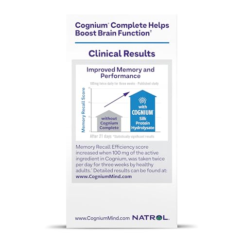 Natrol Cognium Complete, Dietary Supplement for Brain Health, Brain Health Supplements for Adults, 60 Capsules, 30 Day Supply Natrol buy supplements canada