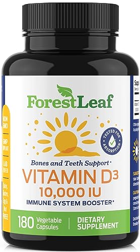 ForestLeaf - Vitamin D3 IU Weekly Supplement (Unflavored -10000-180 Count) ForestLeaf buy supplements canada