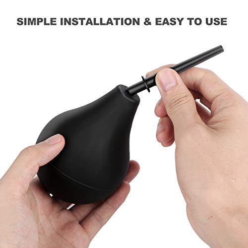RANEU Enema Bulb Douche Enema Kit for Women & Men with 3 Nozzles (Black, 4 Piece Set) RANEU buy supplements canada