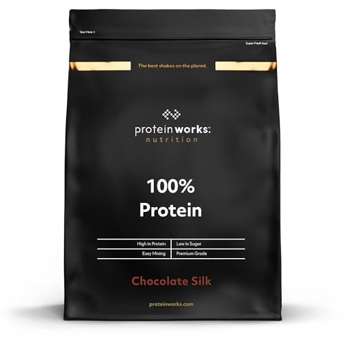 Protein Works - 100% Protein, 1.25kg, High Protein Blend, 41 Servings, Chocolate Silk Protein Works buy supplements canada