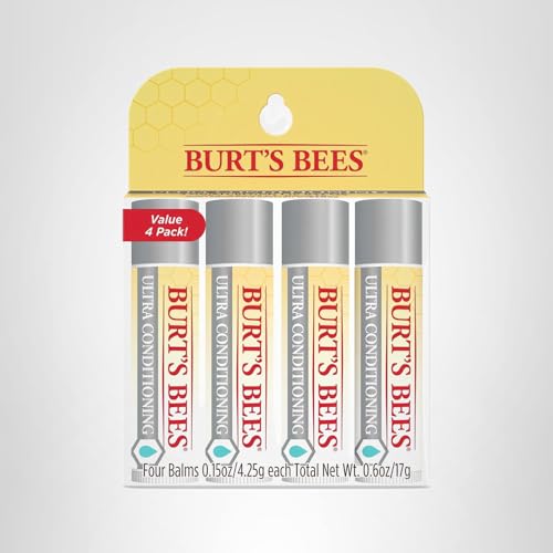 Burt's Bees Easter Basket Stuffers, Balm Bouquet Lip Balm Set, Original Beeswax, Vanilla Bean, Cucumber Mint, Coconut & Pear Pack, Natural Origin Lip Treatment, 4 Tubes, 0.15 oz. Burt's Bees buy supplements canada