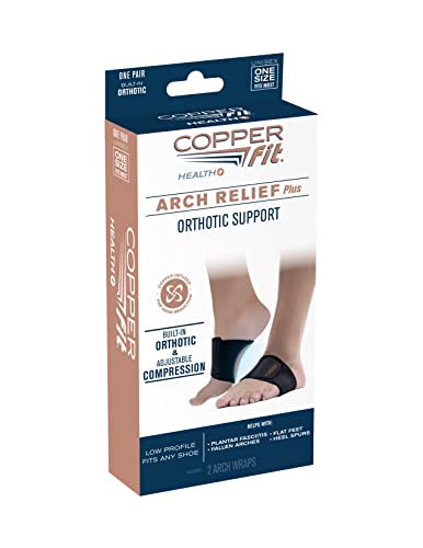 Copper Fit CFACBP Health Unisex Arch Relief Plus with Built-In Orthotic Copper Fit buy supplements canada