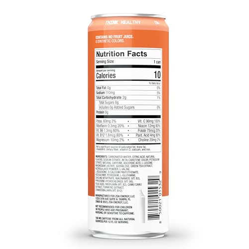 ZOA Energy Drink & ZOA+ Pre-Workout Bundle, Orange Grapefruit and Wild Orange, 12 Fl Oz ZOA buy supplements canada