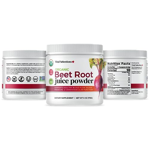 Vital Selections 100% Organic Beet Root Juice Powder, Highest Purity and Potency Vital Selections buy supplements canada