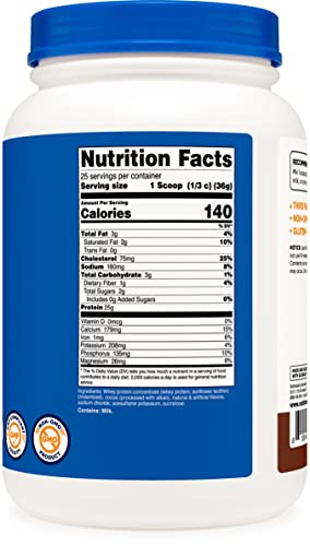 Nutricost Whey Protein Concentrate (Chocolate) 2LBS - Gluten Free & Non-GMO Nutricost buy supplements canada