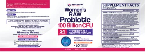 Dr. Formulated Raw Probiotics for Women 100 Billion CFUs with Prebiotics Wholesome Wellness buy supplements canada