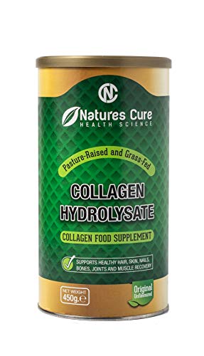 Premium Hydrolyzed Collagen Powder - Unflavored Kosher and Halal Certified Supplement for Joint Health - 450g Natures cure buy supplements canada