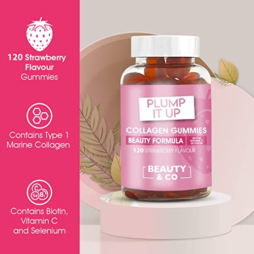 Beauty & Co Collagen Gummies by - 120 Marine Collagen Gummies with Biotin, Vitamin C & Selenium (120) Beauty & Co buy supplements canada