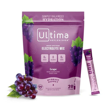 Ultima Replenisher Daily Electrolyte Drink Mix – Grape, 20 Stickpacks – Hydration Packets Ultima Replenisher buy supplements canada