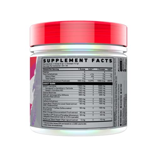 GHOST Burn Thermogenic Fat Burner Powder, Passionfruit - 40 Servings - Metabolism GHOST buy supplements canada