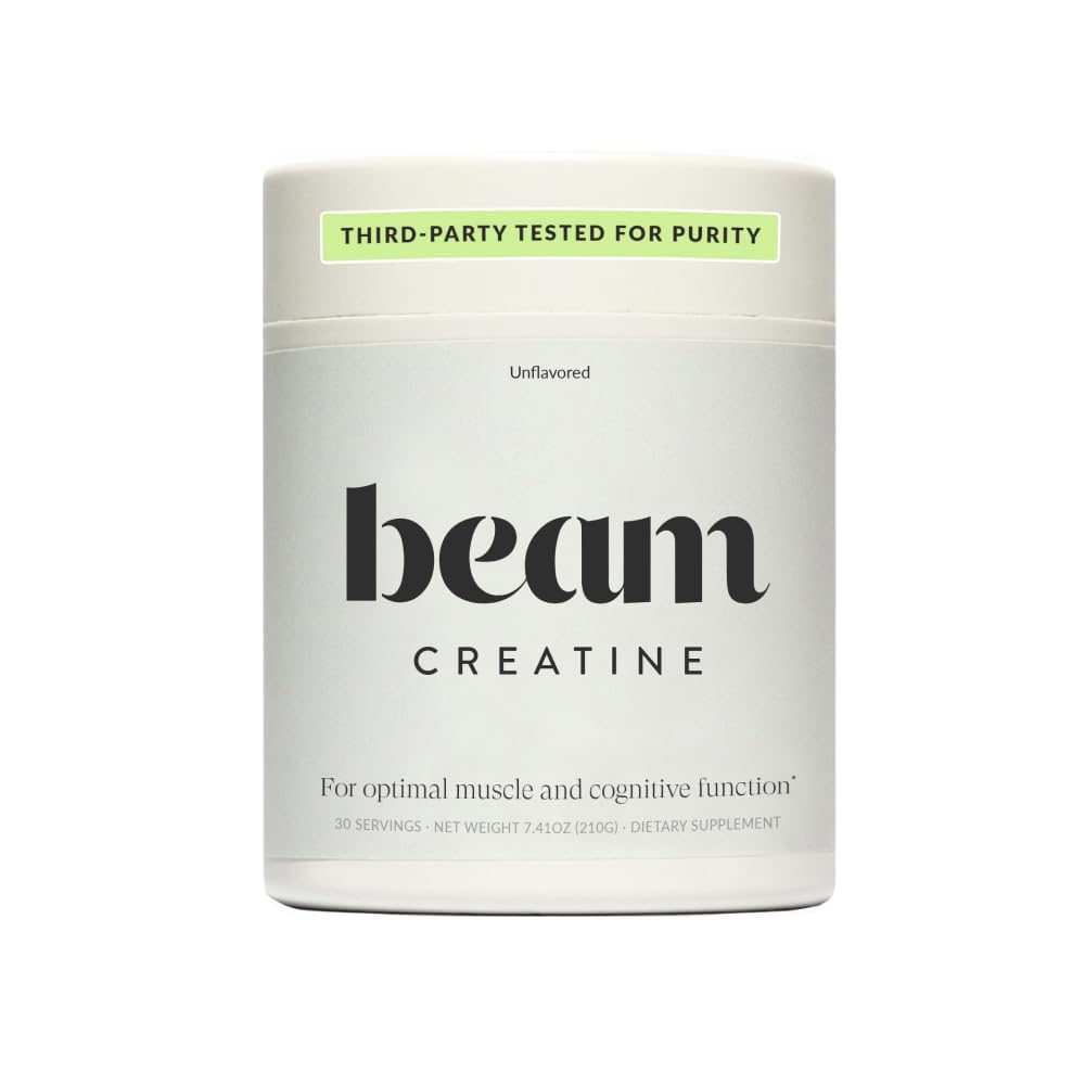 Beam Creatine Monohydrate Powder – 5g Micronized Creatine Monohydrate, Third Party Tested Creatine for Women & Men, Muscle Strength, Growth, Recovery & Cognitive Support, Unflavored, 30 Servings Beam buy supplements canada