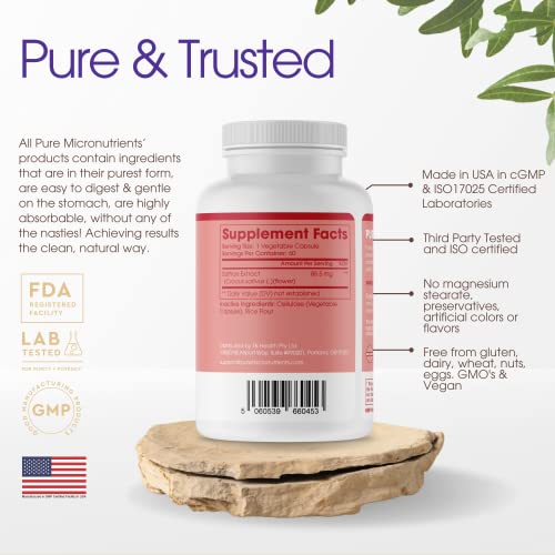 Saffron Supplements - 100% Pure Saffron Extract Capsules - Boost Energy & Mood Pure Micronutrients buy supplements canada