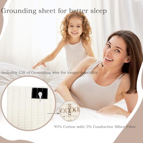 Grounding Sheet, Grounding Mat for Bed with Grounding Cord, Reduce Painful, Inflammation XINHUSU buy supplements canada