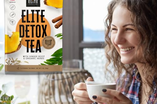 Elite Detox Tea: Natural Organic 7-Herbal Blend for Gentle Cleansing as Needed. Bloating Tea Elite Source Labs buy supplements canada