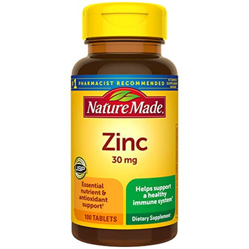 Nature Made Zinc 30 mg, Dietary Supplement for Immune Health and Antioxidant Support Nature Made buy supplements canada