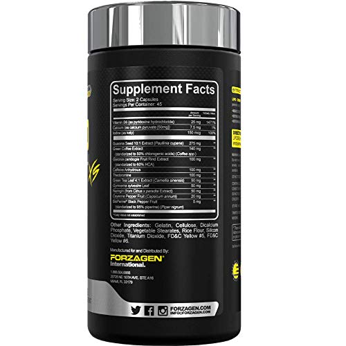Forzagen Lipocrush Thermogenic Fat Burner for Men and Women, 90 Belly Fat Burner Forzagen buy supplements canada