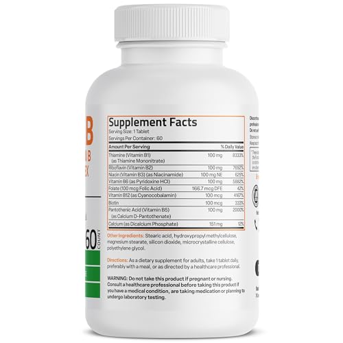 Bronson Vitamin B 100 Complex High Potency Sustained Release (Vitamin B1, B2, B3, B6) Bronson buy supplements canada