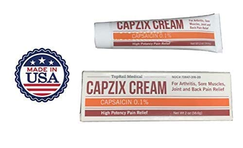 Capzix Cream for Pain Relief 2 OZ Capsaicin .1% High Potency/ Maximum Strength CAPZIX CREAM buy supplements canada