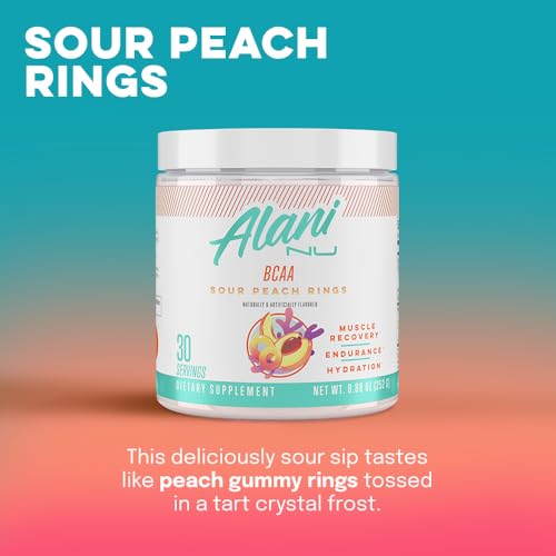 Alani Nu Island Crush Pre Workout and BCAA Sour Peach Rings Post Workout Powder Alani Nu buy supplements canada