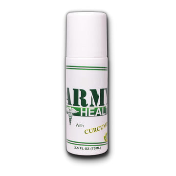 ARMY HEALTH Roll On 100% Natural Turmeric Curcumin - Pain Reliever - Inflammation - Headache - Backache - Joint and Muscle Pain 2.5 Oz ARMY HEALTH buy supplements canada
