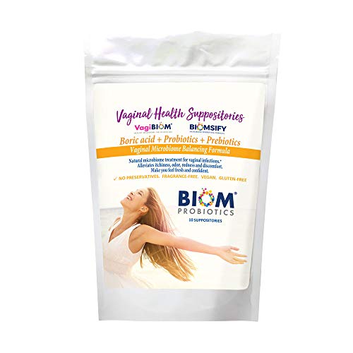 Biom Probiotics Prebiotics Boric acid Suppositories . Feminine Health Probiotic for Infections Biom Probiotics buy supplements canada