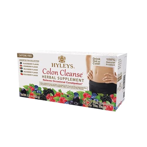Hyleys Colon Cleanse Tea Assorted Flavors - 42 Tea Bags (12 Pack - 504 Tea Bags Total) HYLEYS buy supplements canada