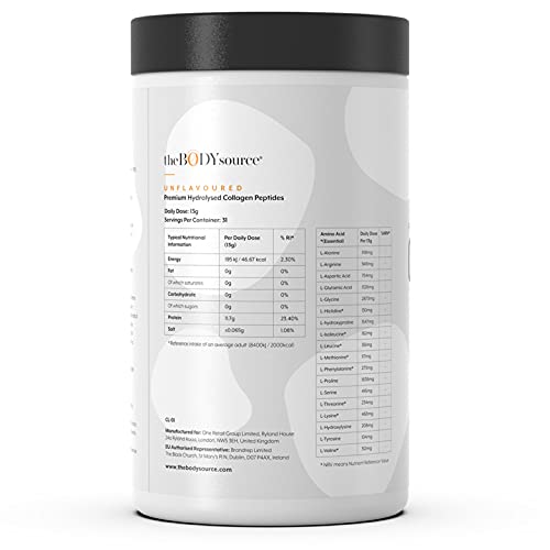 The Body Source Premium Hydrolysed Collagen Powder – 400g Unflavoured Bovine Collagen The Body Source buy supplements canada