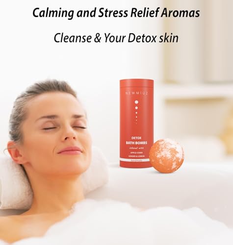 Natural Detox Fizzing Bubble Bath Bombs Apple Cider Ginger & Lemon Essential Oils Cleanse New Miuz buy supplements canada