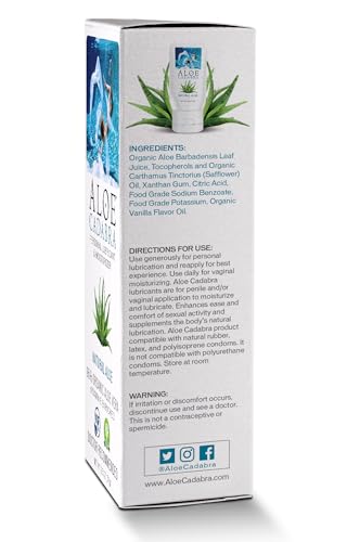 Aloe Cadabra Natural Water Based Personal Lube, Organic Lubricant for Her, Him & Couples, Unscented Aloe Cadabra buy supplements canada