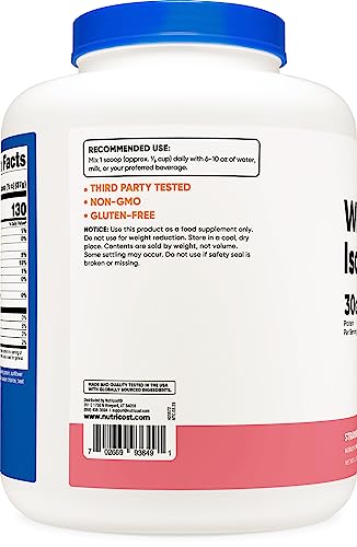 Nutricost Whey Protein Isolate (Strawberry Milkshake) 5LBS Nutricost buy supplements canada